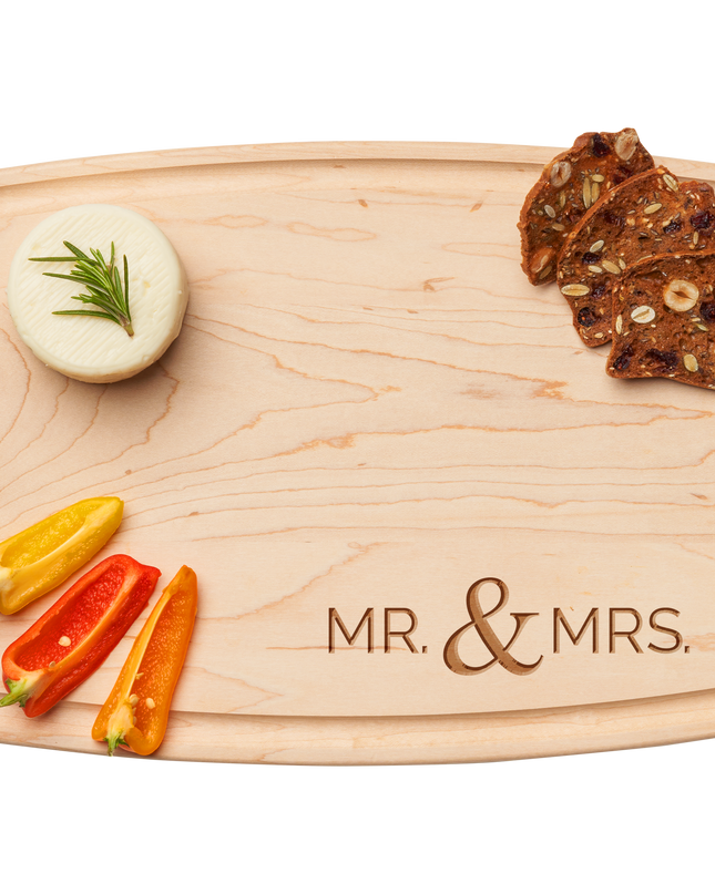 Arched Artisan Maple Board | Mr & Mrs