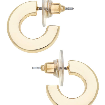 Emmy Small Flat Hoop Earrings