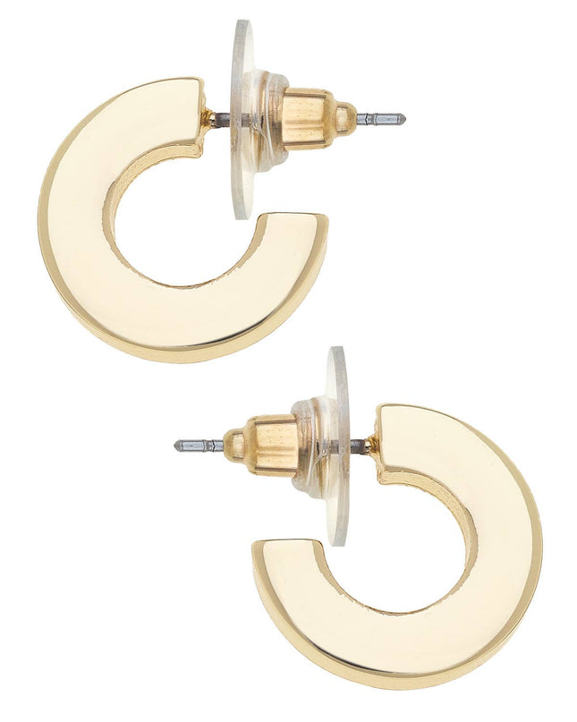Emmy Small Flat Hoop Earrings