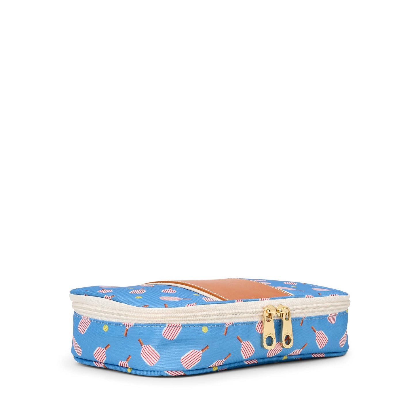 "Megan" Nylon and Leather Makeup Case (Personalizable)