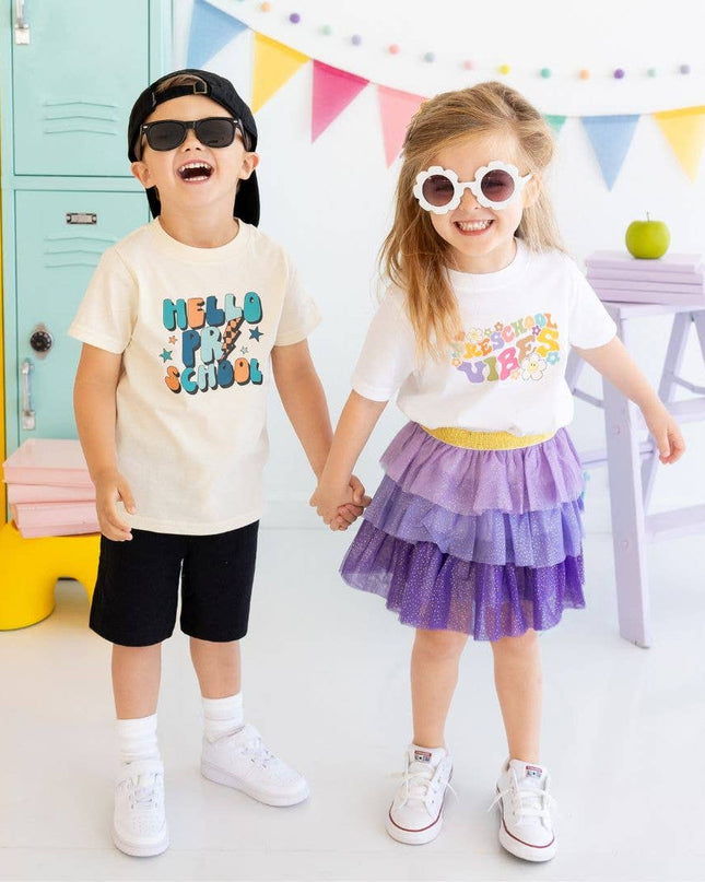 Preschool Retro Short Sleeve T-Shirt - Back To School Kids