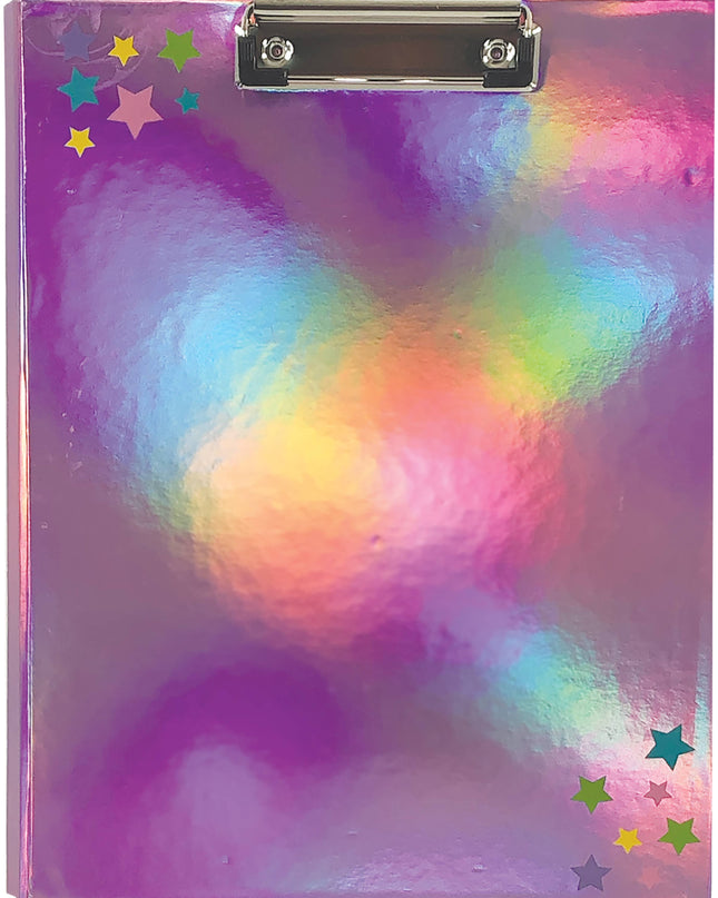 Pink Holographic Clipboard Set