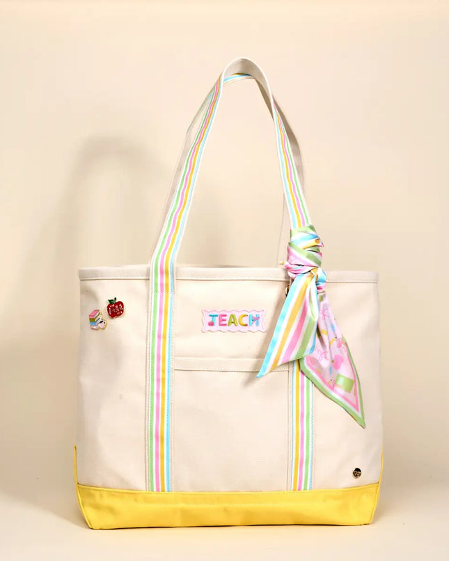 The Darling Canvas Tote Bag– School's In Session