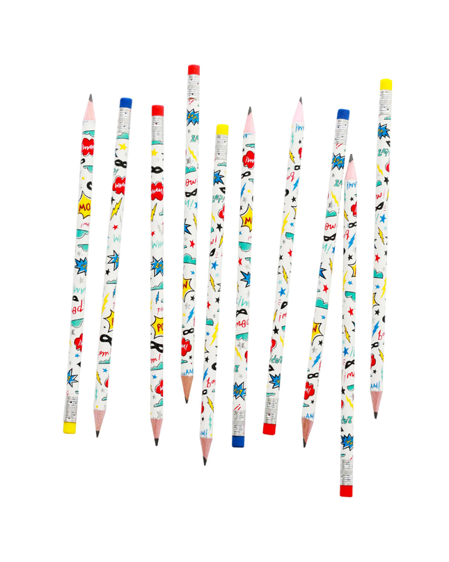 Superhero Pencil Set