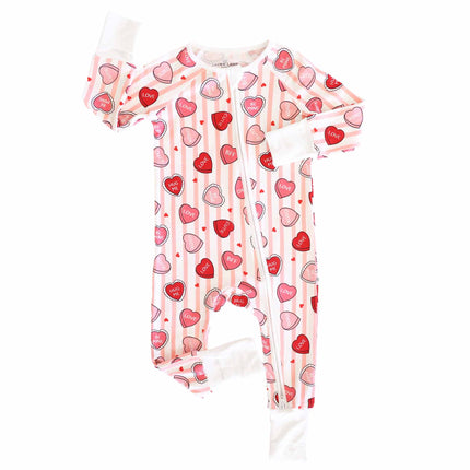 Pink Sweet Like Candy Convertible Zip Romper