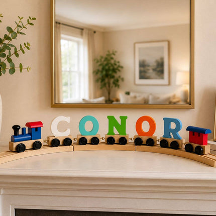 Wooden Name Train Piece – Choose Your Style