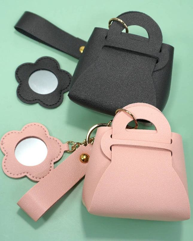TRENDING VEGAN LEATHER PURSE BAG CHARM KEYCHAIN | 40KC124
