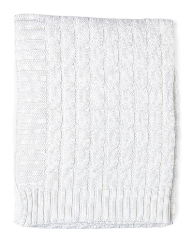 Personalized Cable Knit Baby Blanket