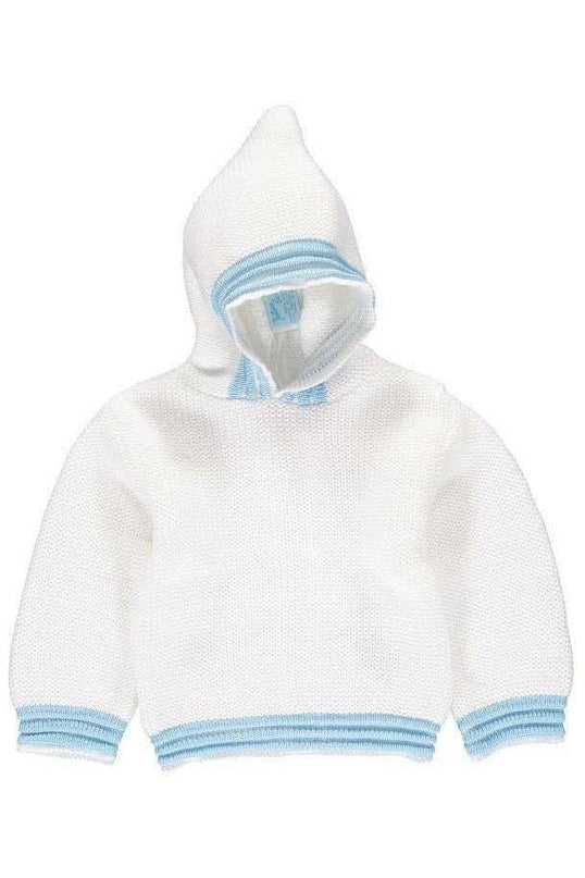 Baby Boy Hooded  Zip Back Sweater