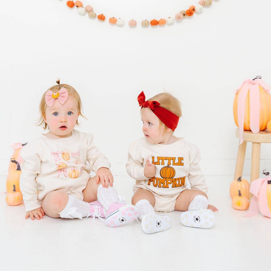 Little Pumpkin Patch Long Sleeve Romper