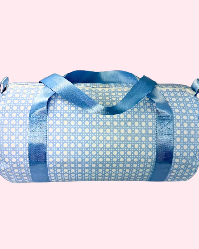 Baby Blue Bungalow Glossy Medium Duffel