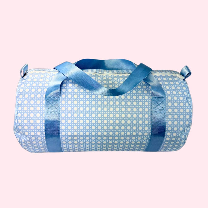 Baby Blue Bungalow Glossy Medium Duffel