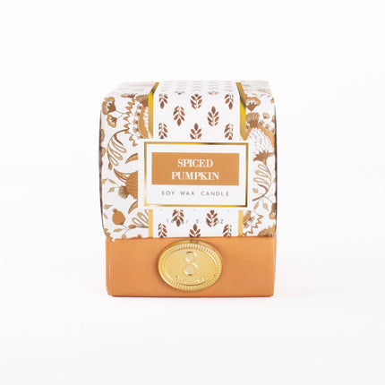 Spiced Pumpkin Soy Wax Candle, 5.6 oz Boxed