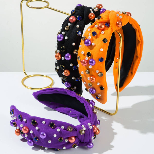 Halloween Headband Beaded Rhinestone