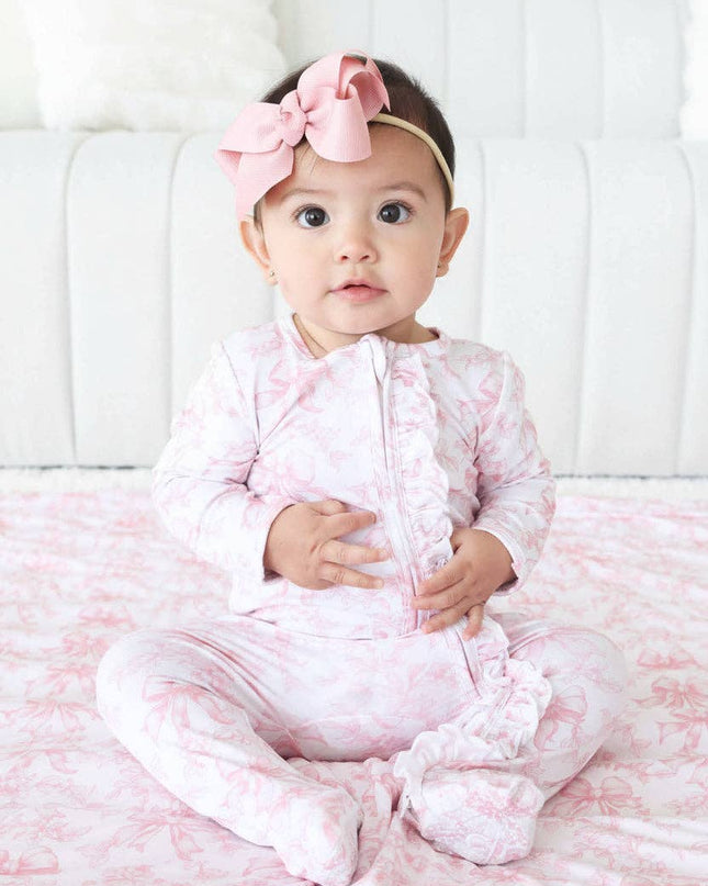 Fancy Frills Ruffle Zipper Footie