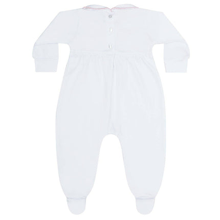Heart Smocked Footie