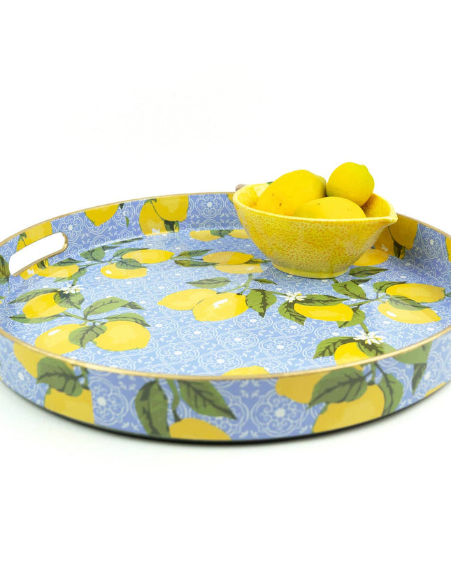 Lemon Round Tray