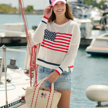 LIBERTY BOW MINI TOTE,RED