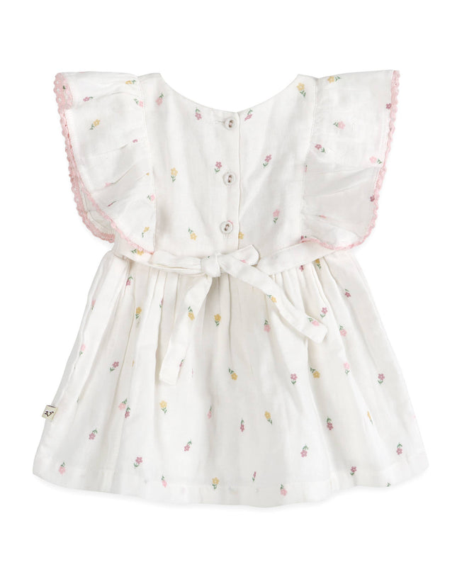Sylvie Flower Baby Dress + Bloomer (Organic)