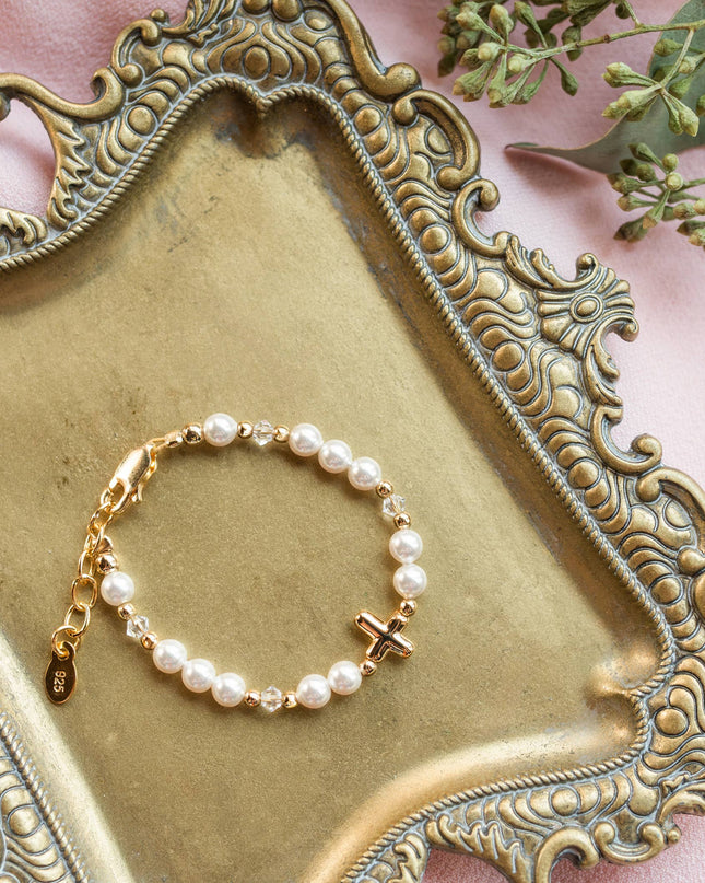 Cross Bracelet Baptism & Communion Gift