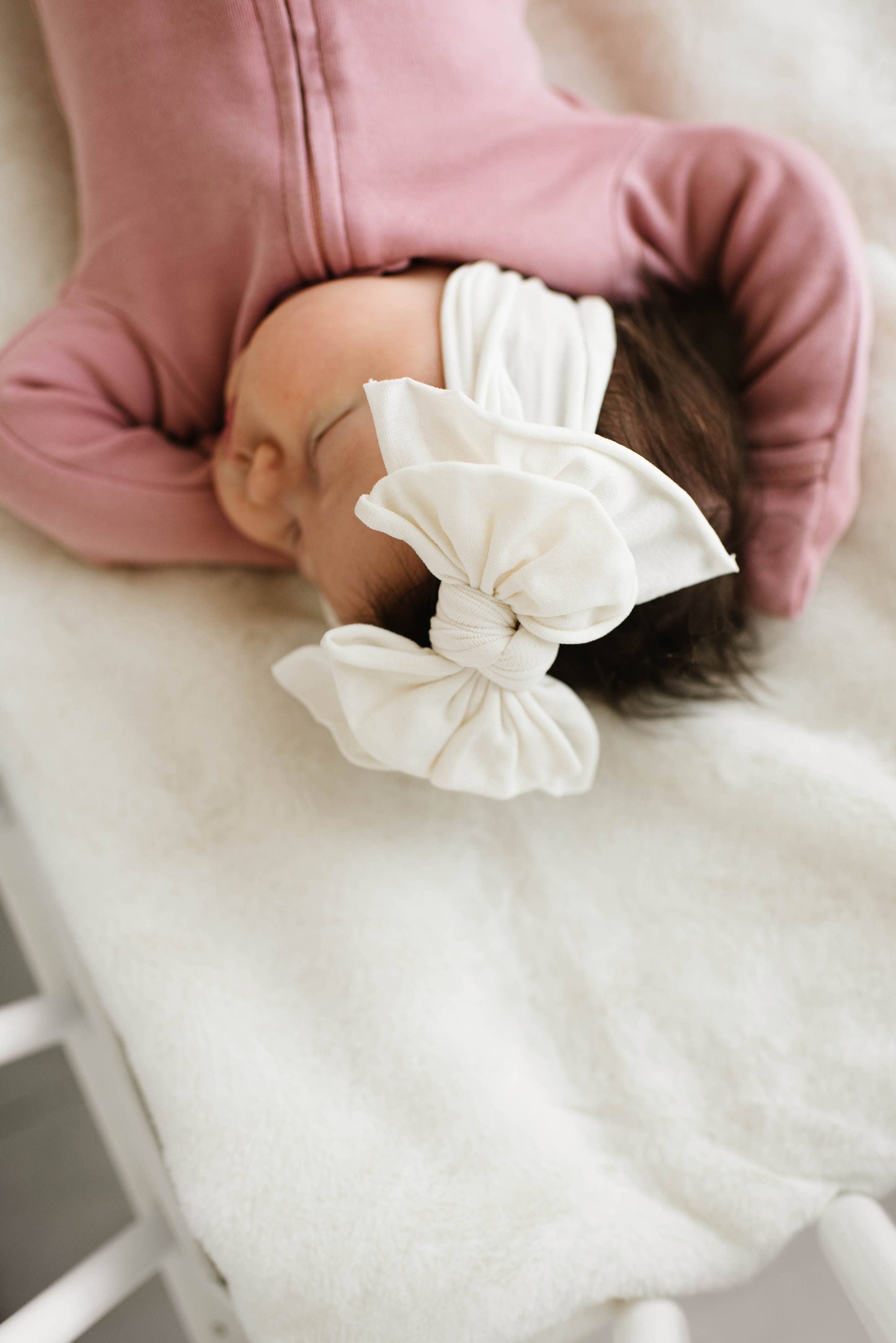 2Pk Box SET FABB: Zinnia and Ivory Baby Fashion Headband