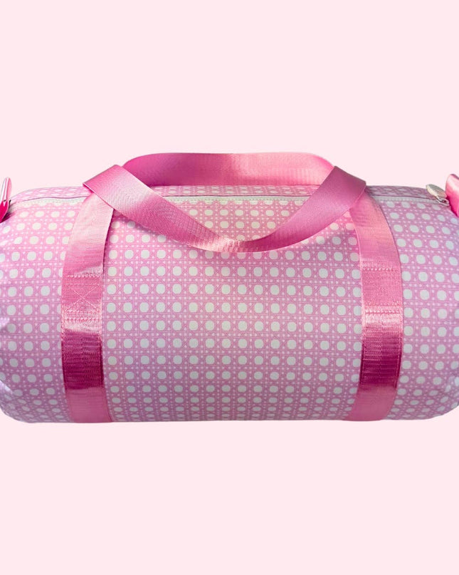 Pink Bungalow Glossy Medium Duffel