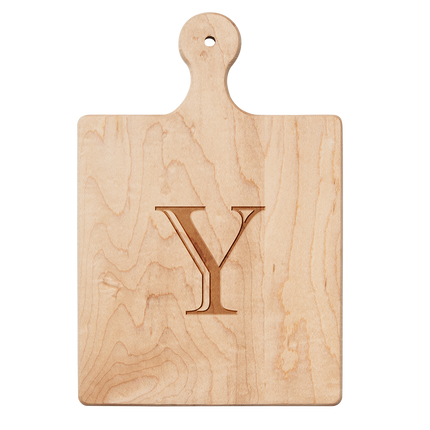 Artisan Maple Paddle Board | Single Letter Monogram | 9"x6"