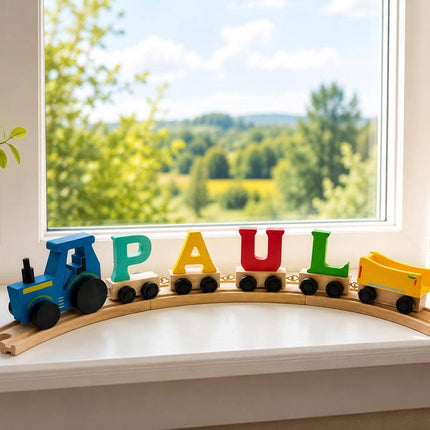 Wooden Name Train Piece – Choose Your Style