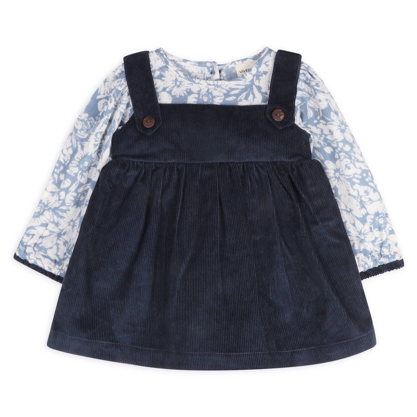 Cassis Pinafore Baby Dress & Bloomer Set