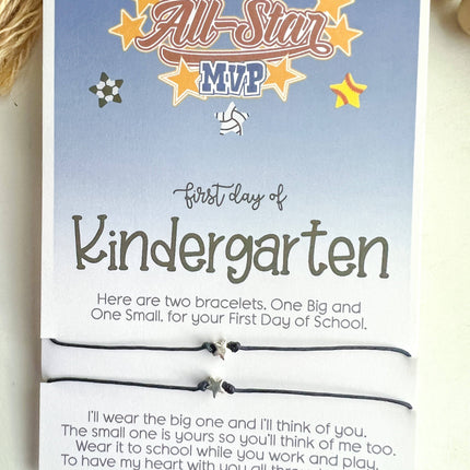 Kindergarten Back to School Wish Bracelet Star Mommy & Me