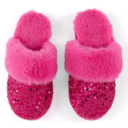 Sequin Valentine Slippers