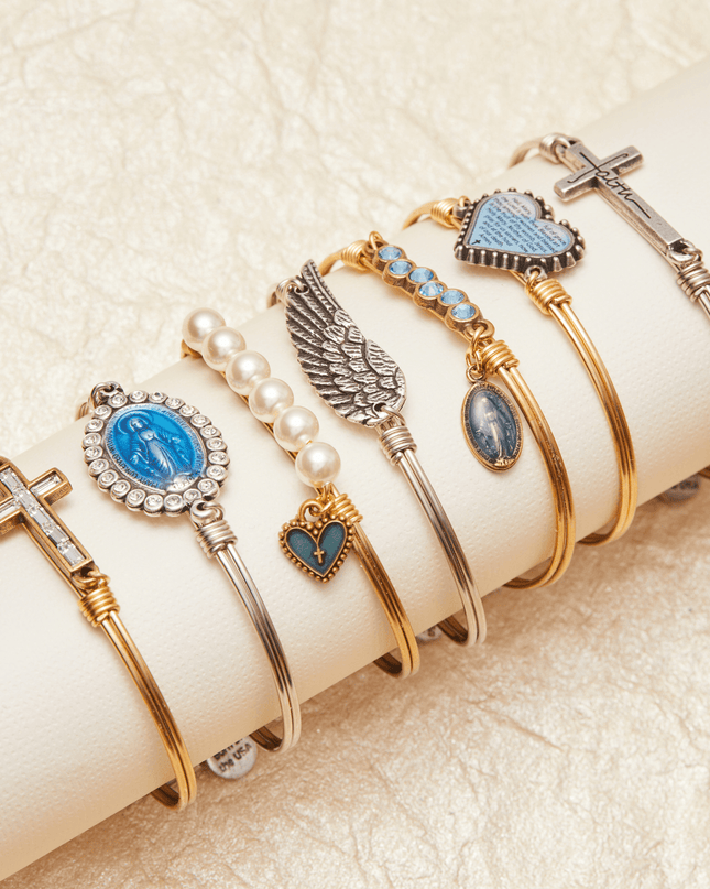 Mother Mary Starlight Bangle Bracelet
