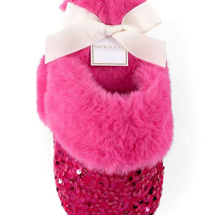 Sequin Valentine Slippers