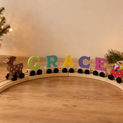 Wooden Name Train Piece – Choose Your Style