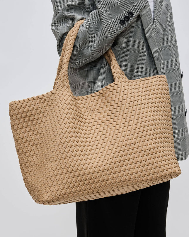 Sky's The Limit - Large Woven Neoprene Tote-Olive Color