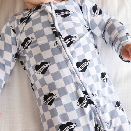 Mama's Boy Zipper Footie
