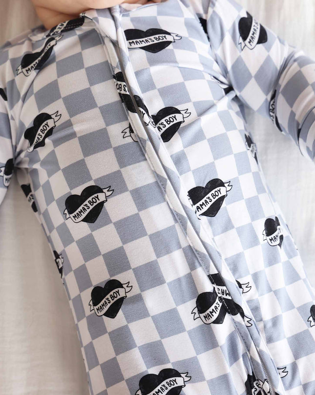 Mama's Boy Zipper Footie