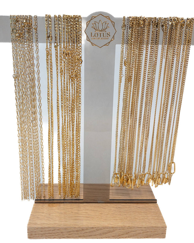 Gold Chain Necklaces for Charms
