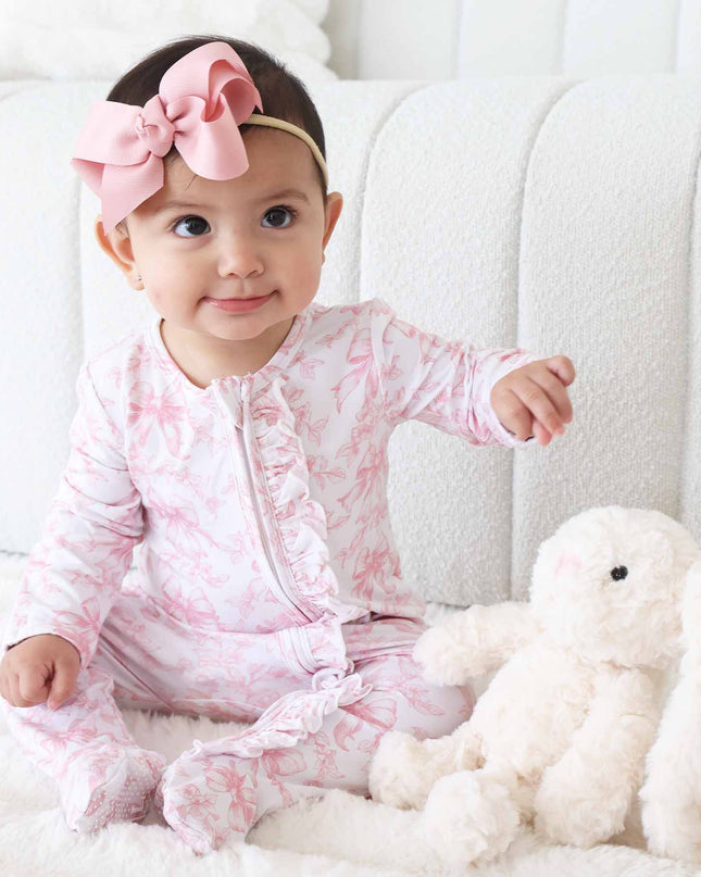 Fancy Frills Ruffle Zipper Footie