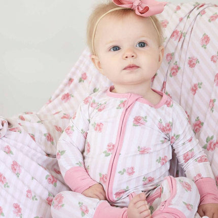 Rosy & Cozy Convertible Zip Romper