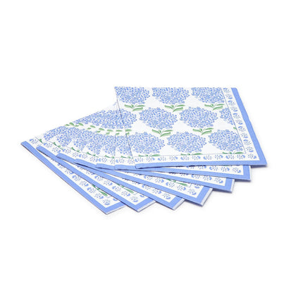 Hydrangea 3 Ply Cocktail Napkin