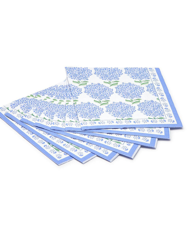 Hydrangea 3 Ply Cocktail Napkin