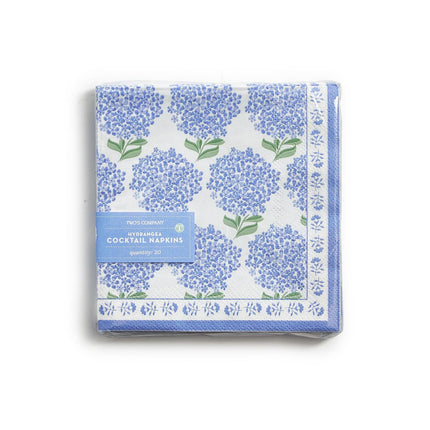Hydrangea 3 Ply Cocktail Napkin