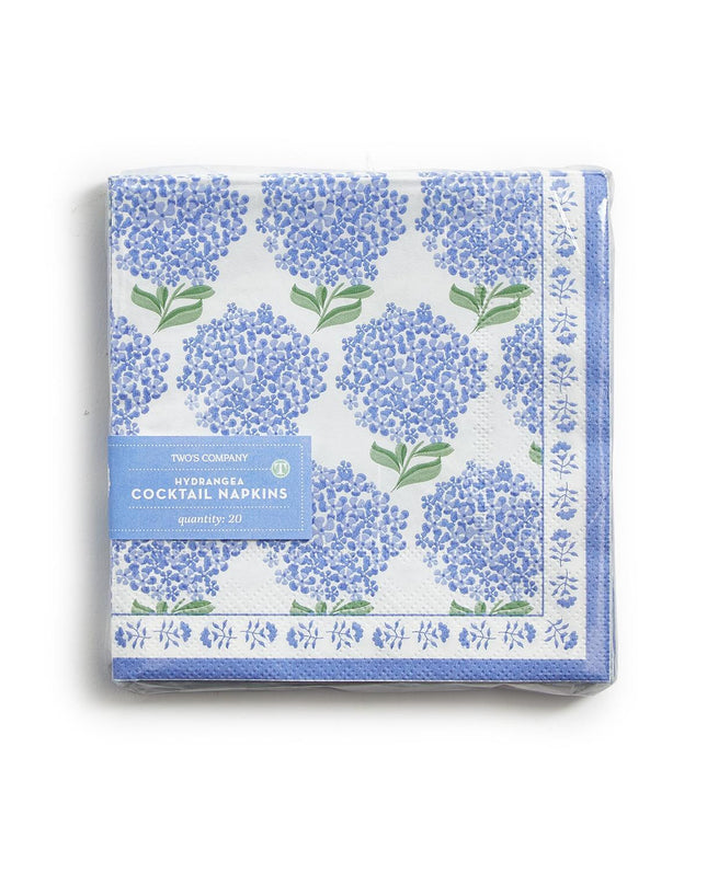 Hydrangea 3 Ply Cocktail Napkin