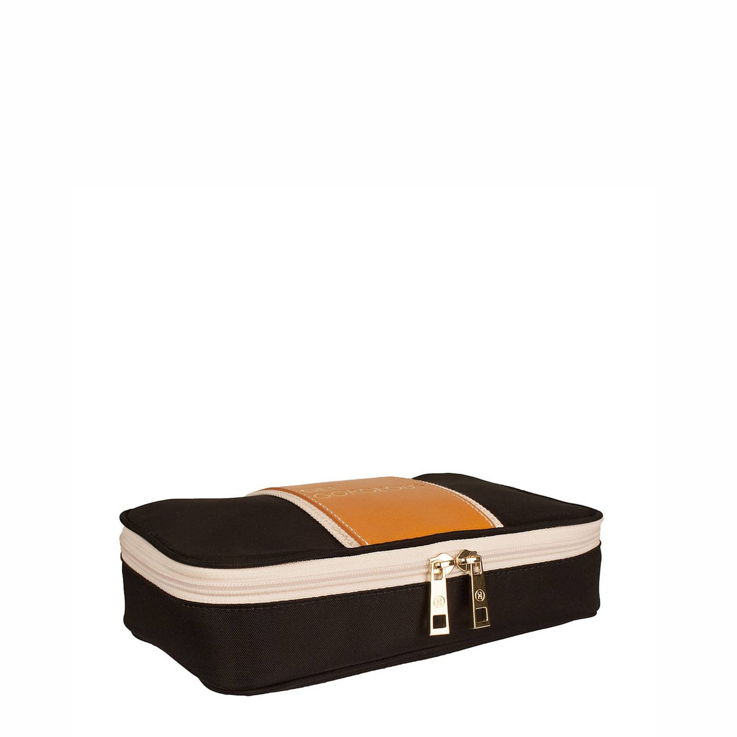 "Megan" Nylon and Leather Makeup Case (Personalizable)