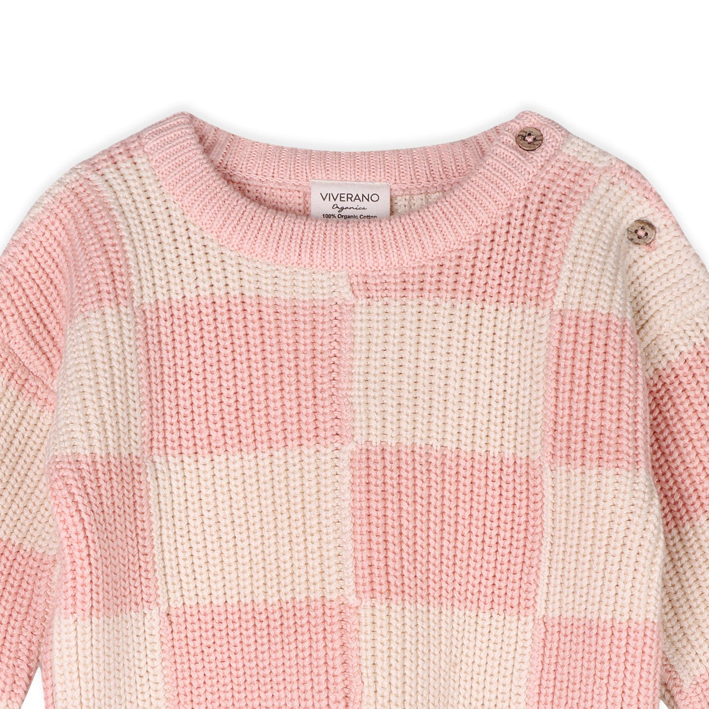 Cutie Pie Checkered Slouchy Knit Baby Pullover