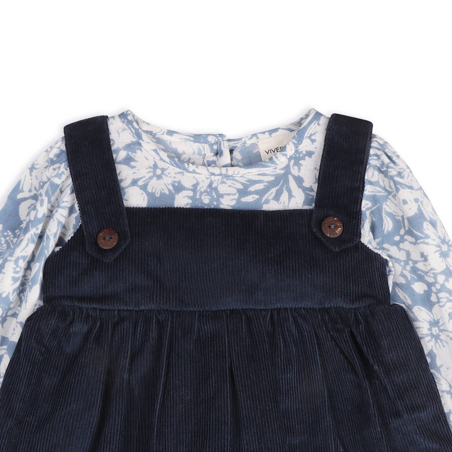 Cassis Pinafore Baby Dress & Bloomer Set