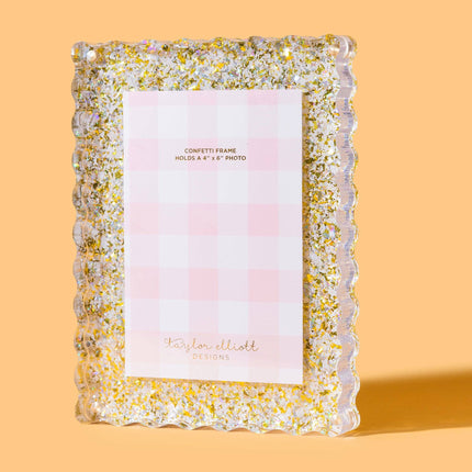 Acrylic Picture Frame - Medium - Pearl Confetti