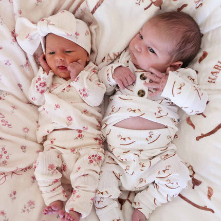 2pc Pointelle Crossover Top & Bottom | Precious Posies