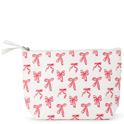 Pink Hannah Bow Cosmetic Bag